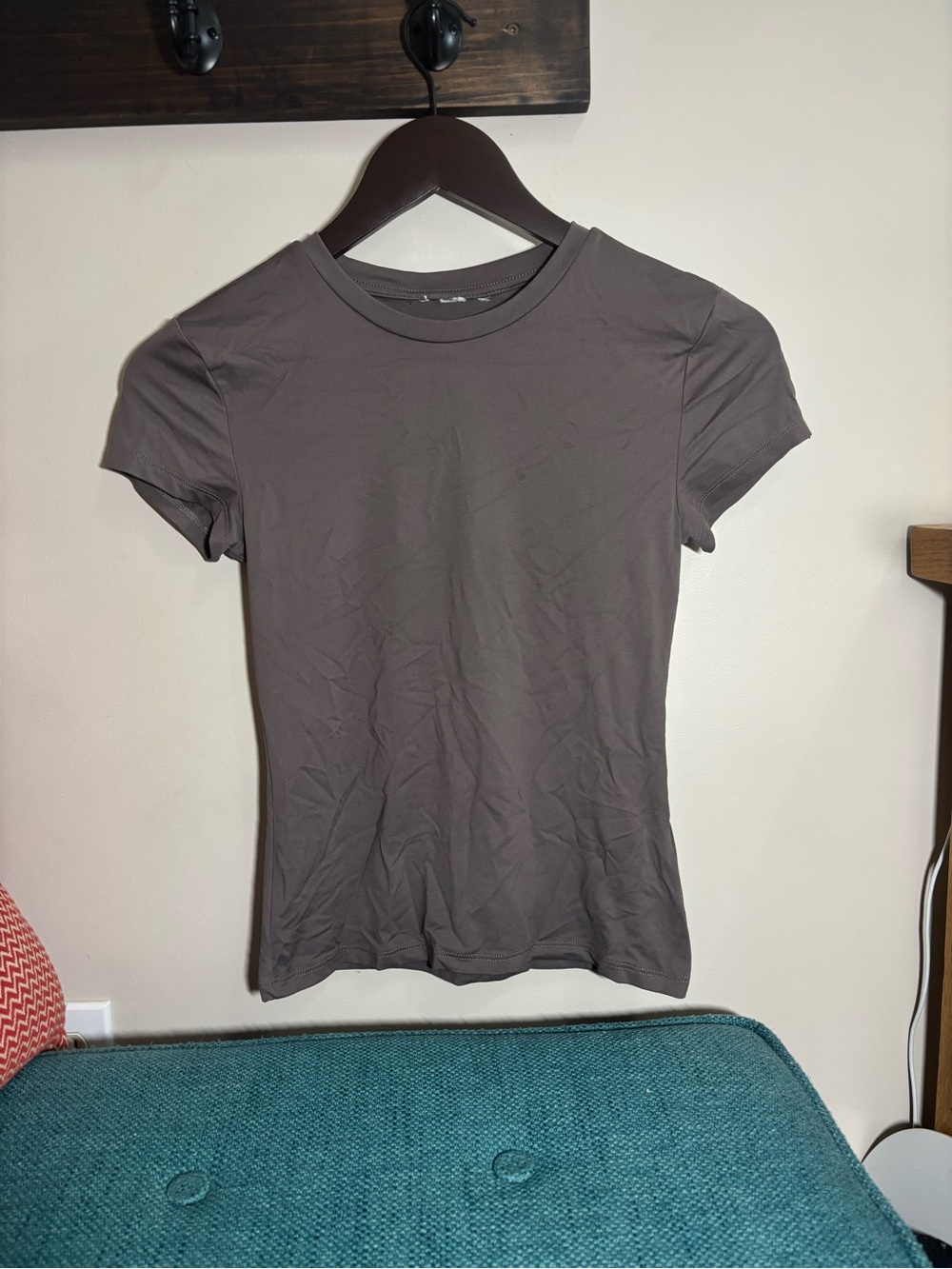 H&M Short Sleeve Fitted Tee - Gray